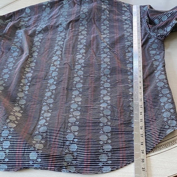 Robert Graham Black and Red Striped Dress Shirt - Picture 12 of 14